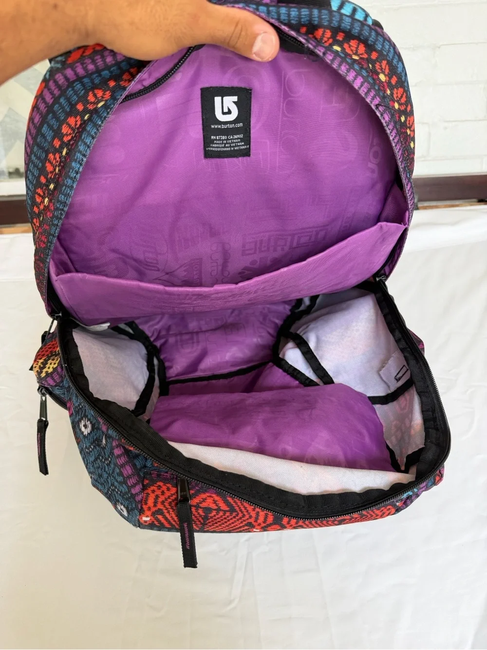 Burton Multicolor Aztec Pattern Backpack - Treble Yell